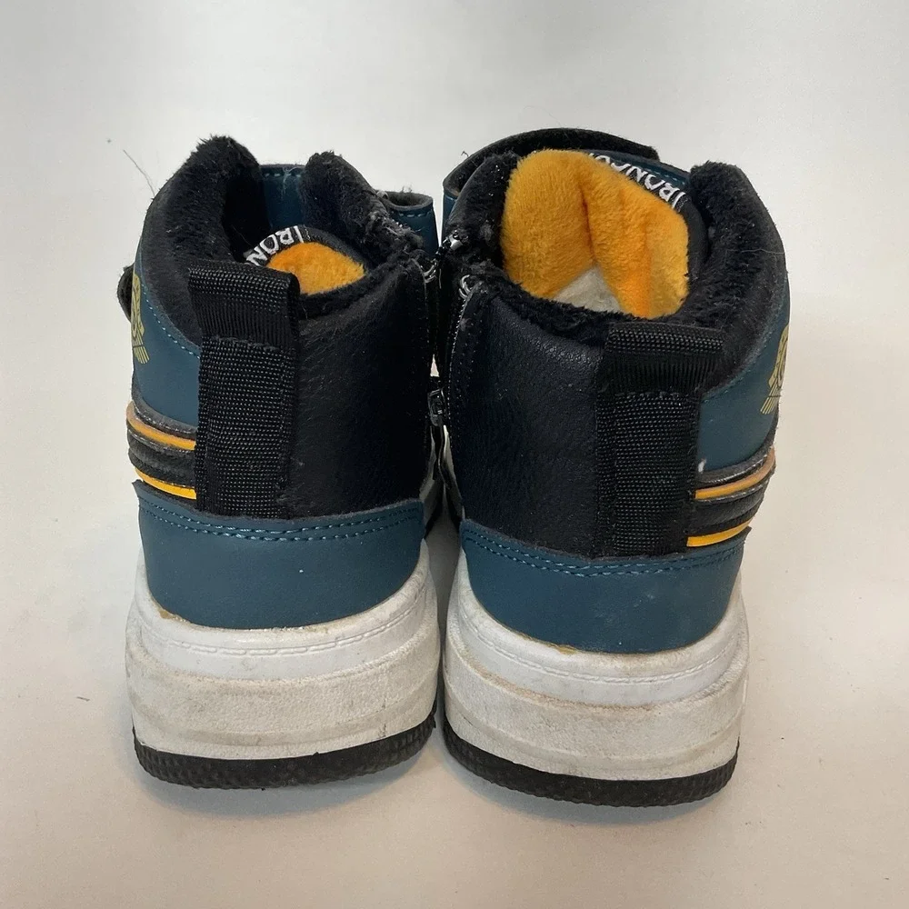 Kids Youth Novice High Winter Snow Boots Kids Size 12 (28)‎ Teal Yellow Black